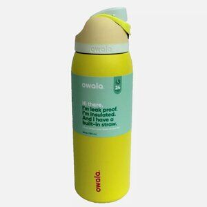 Owala FreeSip Lemon Limeade Stainless Steel Water Bottle 40 oz